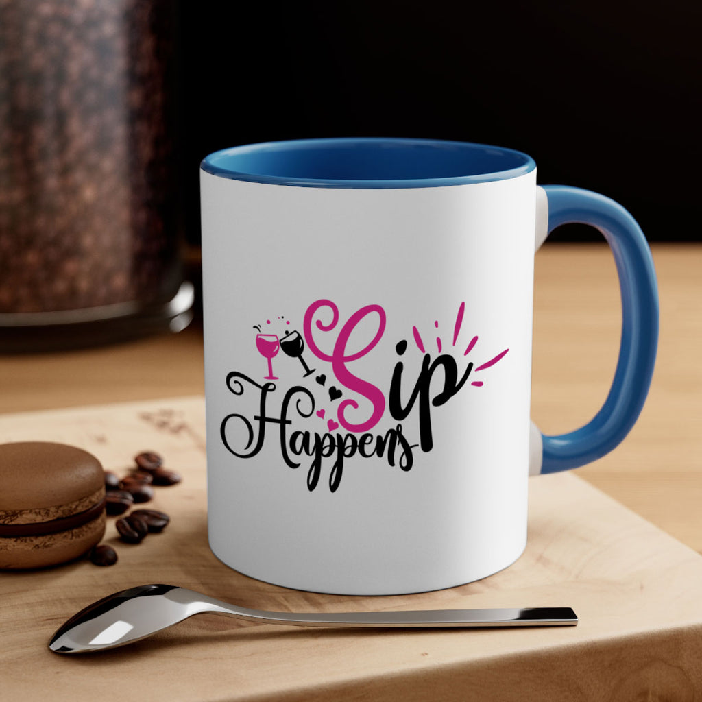 sip happens 163#- wine-Mug / Coffee Cup