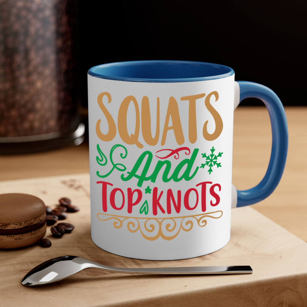 squats and top knots 10#- christmas-Mug / Coffee Cup