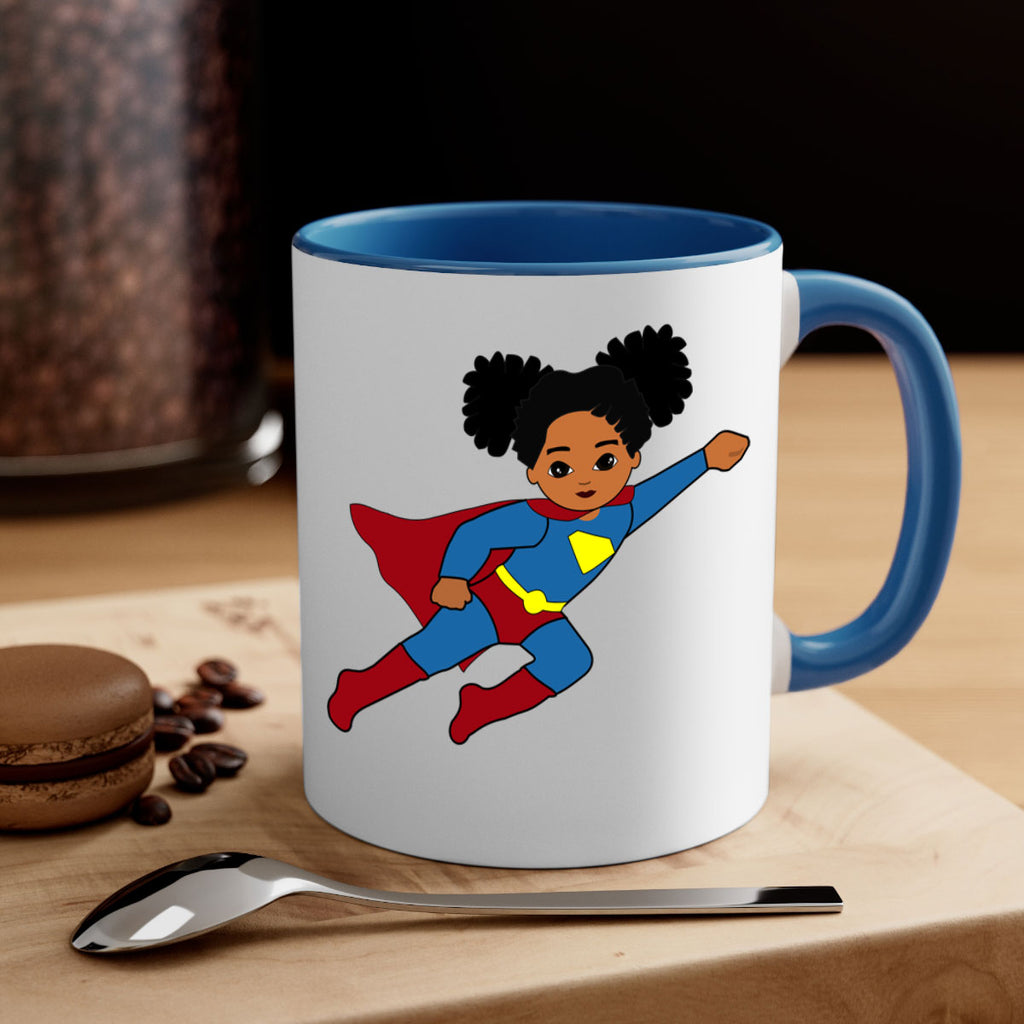super kids girl 3#- Black women - Girls-Mug / Coffee Cup