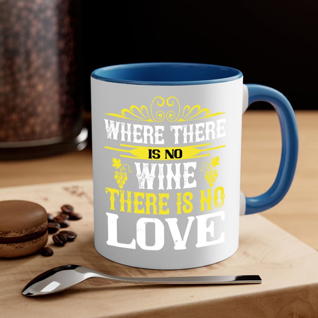 where there is no wine there is no love 8#- wine-Mug / Coffee Cup