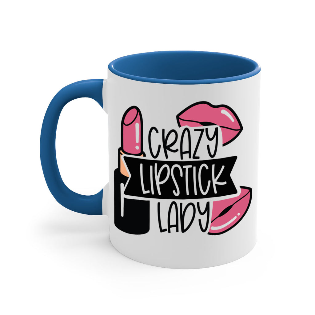 Crazy Lipstick Lady Style 108#- makeup-Mug / Coffee Cup