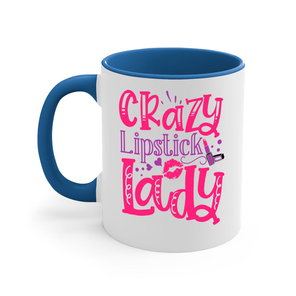 Crazy Lipstick Lady Style 241#- makeup-Mug / Coffee Cup