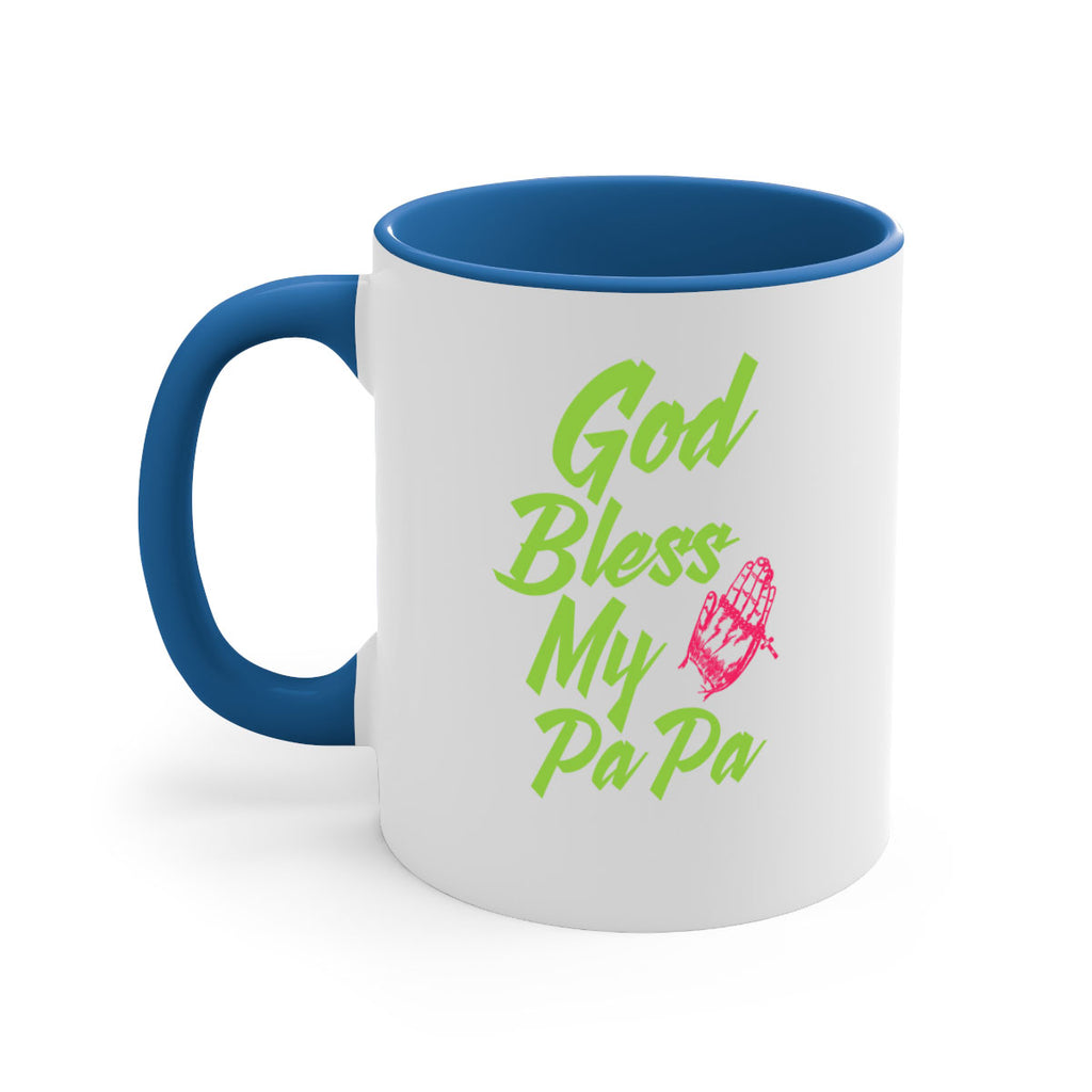 God Bless Papa 107#- grandpa-Mug / Coffee Cup