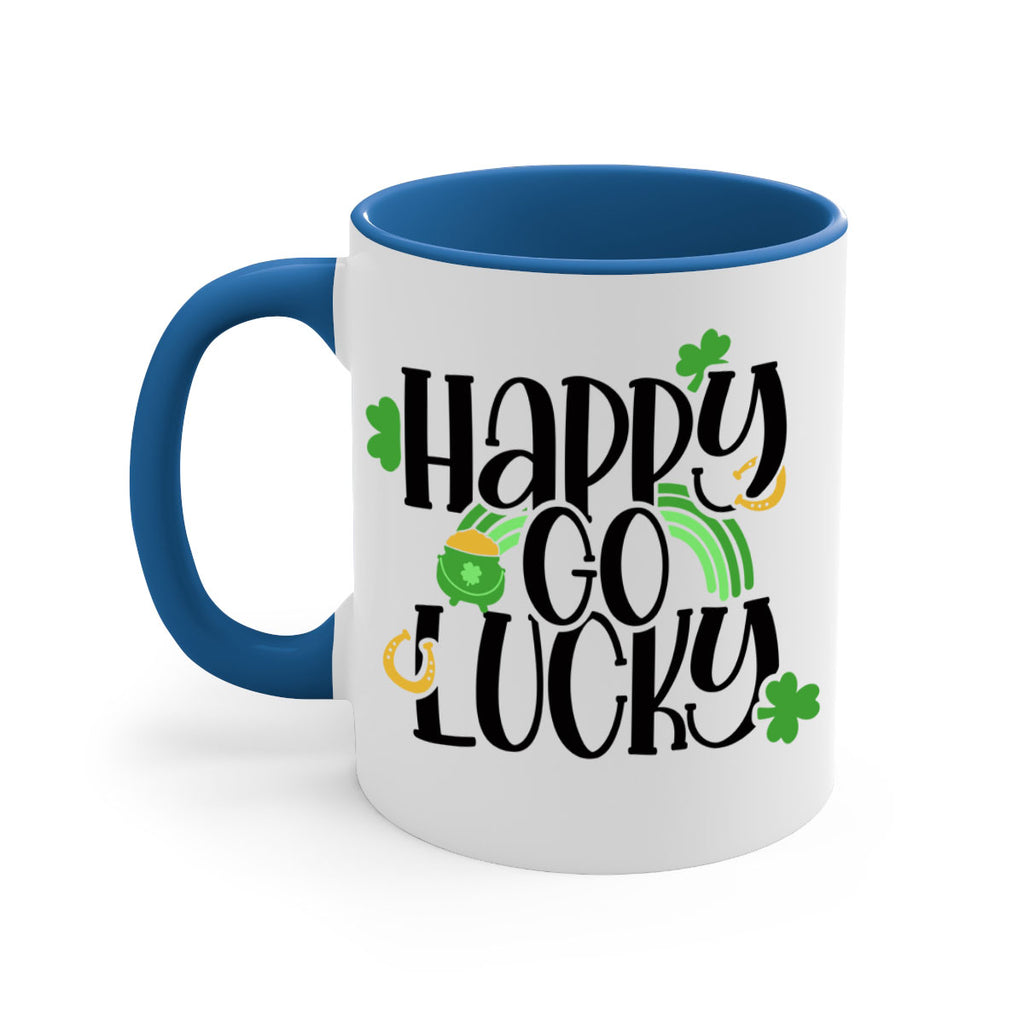 Happy Go Lucky Style 96#- St Patricks Day-Mug / Coffee Cup