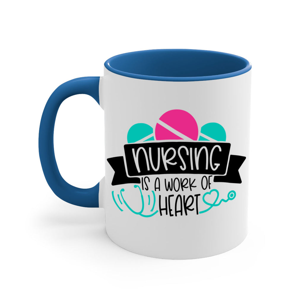 Nursing Is A Work Of Heart Style Style 71#- nurse-Mug / Coffee Cup