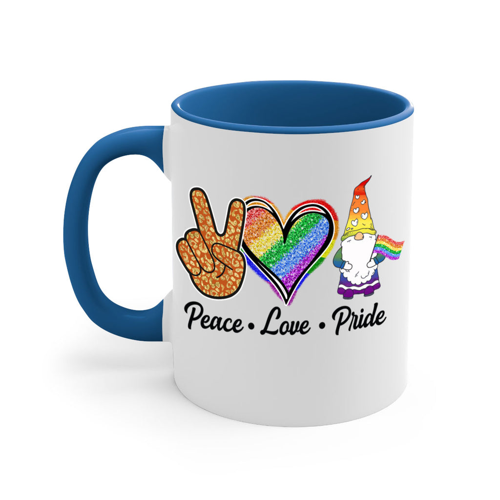 Peace Love Gnome Lgbt Flag  54#- lgbt-Mug / Coffee Cup