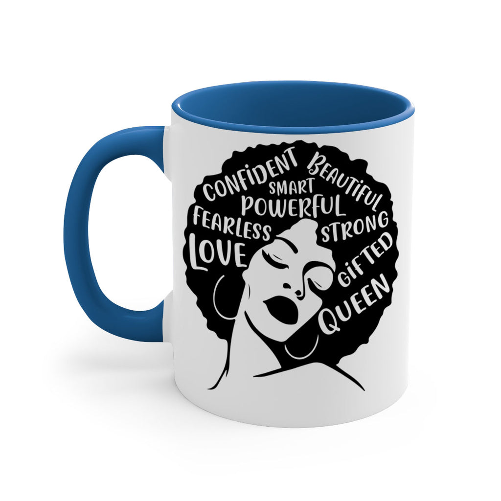 afro lady with words 24#- Black women - Girls-Mug / Coffee Cup