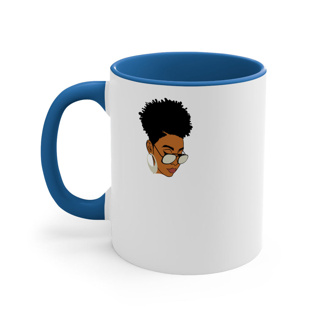 black afro 44#- Black women - Girls-Mug / Coffee Cup