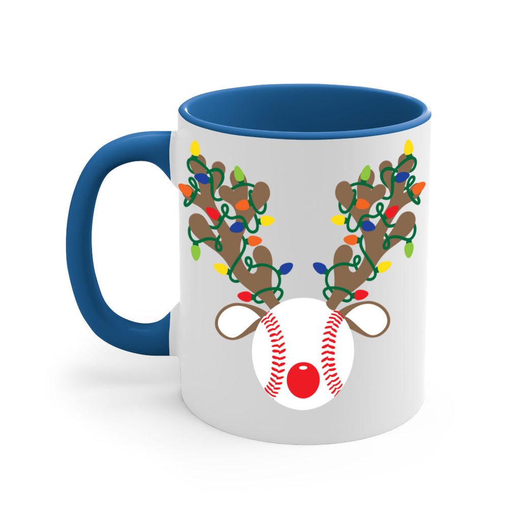 christmas reindeer antler baseball style 114#- christmas-Mug / Coffee Cup