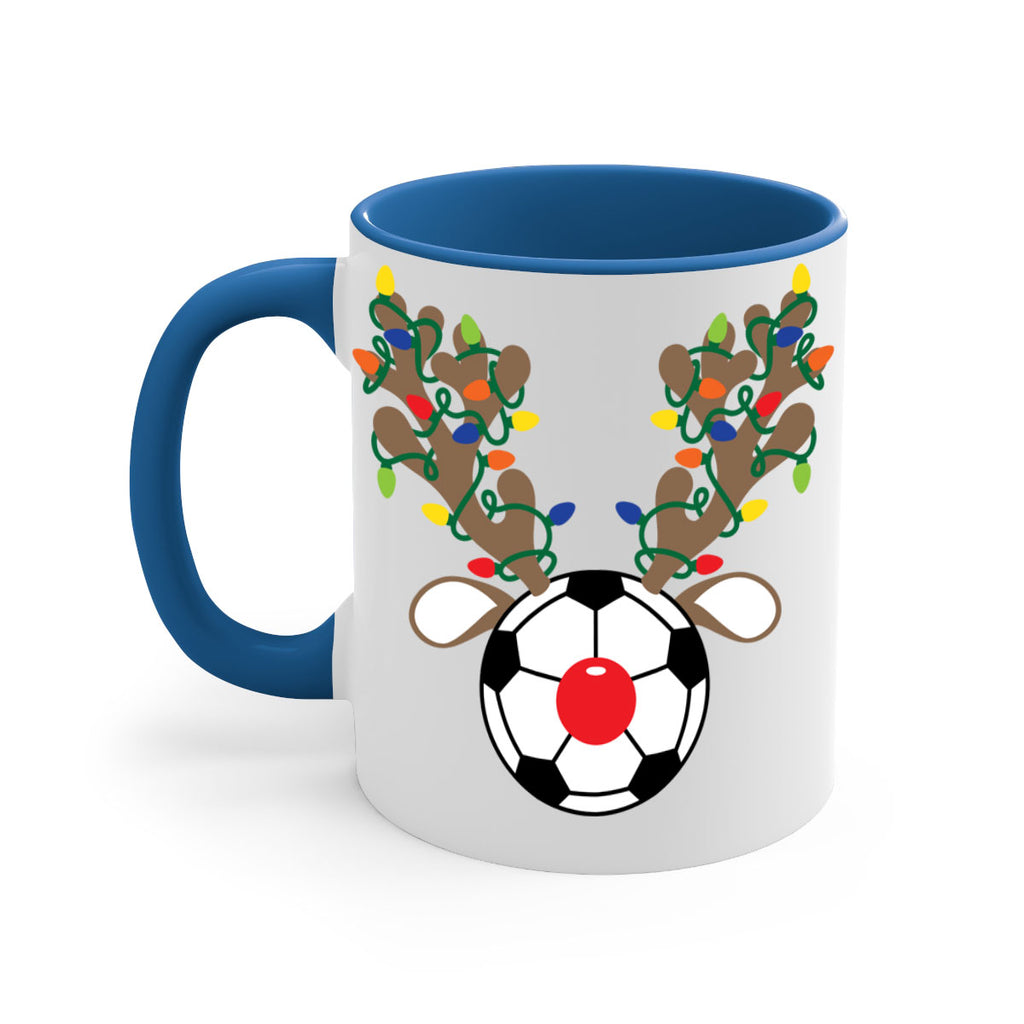 christmas reindeer antler soccer style 118#- christmas-Mug / Coffee Cup