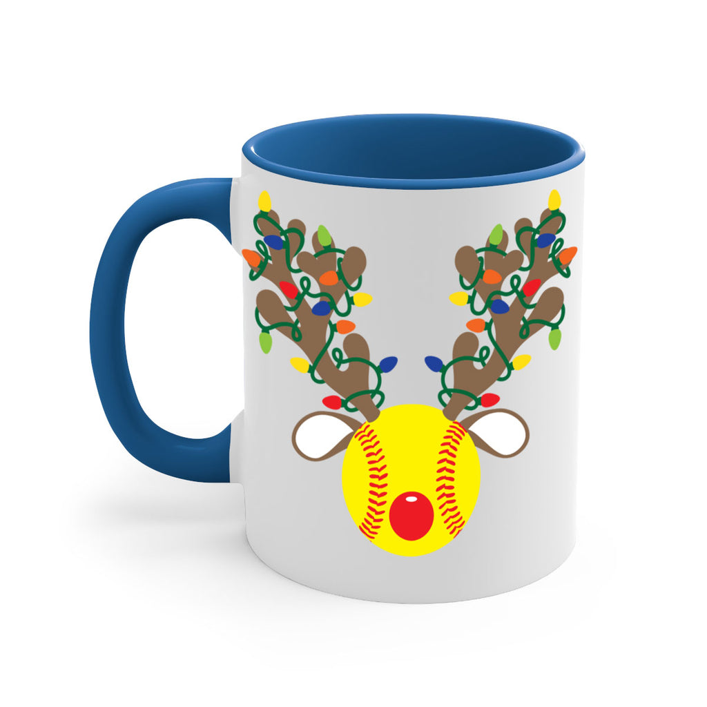 christmas reindeer antler softball style 119#- christmas-Mug / Coffee Cup