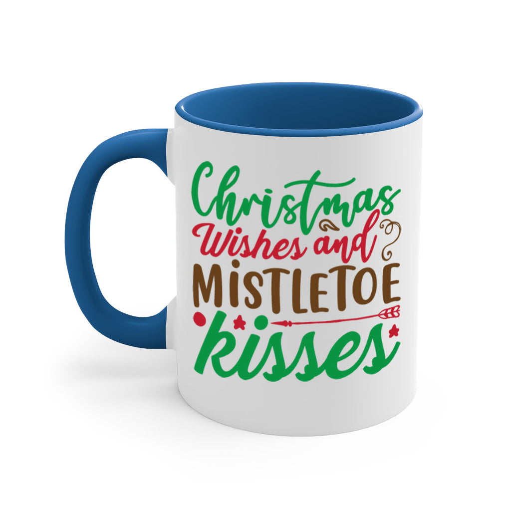 christmas wishes and mistletoe kisses 292#- christmas-Mug / Coffee Cup