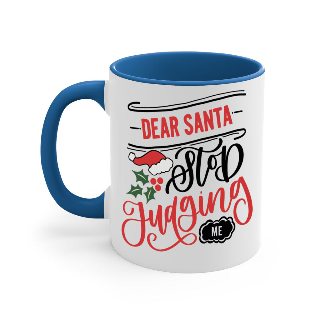 dear santa stop judging me 160#- christmas-Mug / Coffee Cup