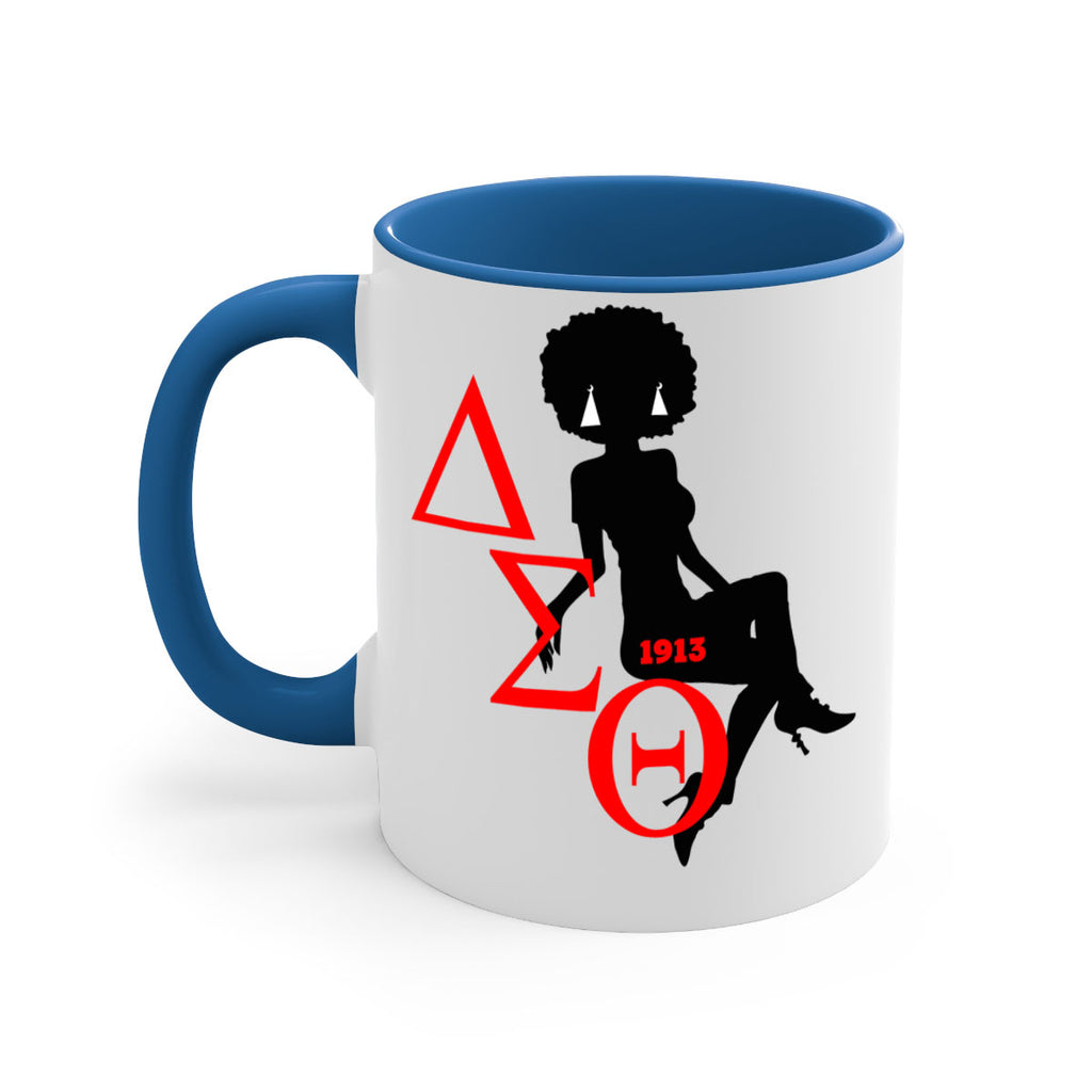 delta sigma theta 7#- black words - phrases-Mug / Coffee Cup