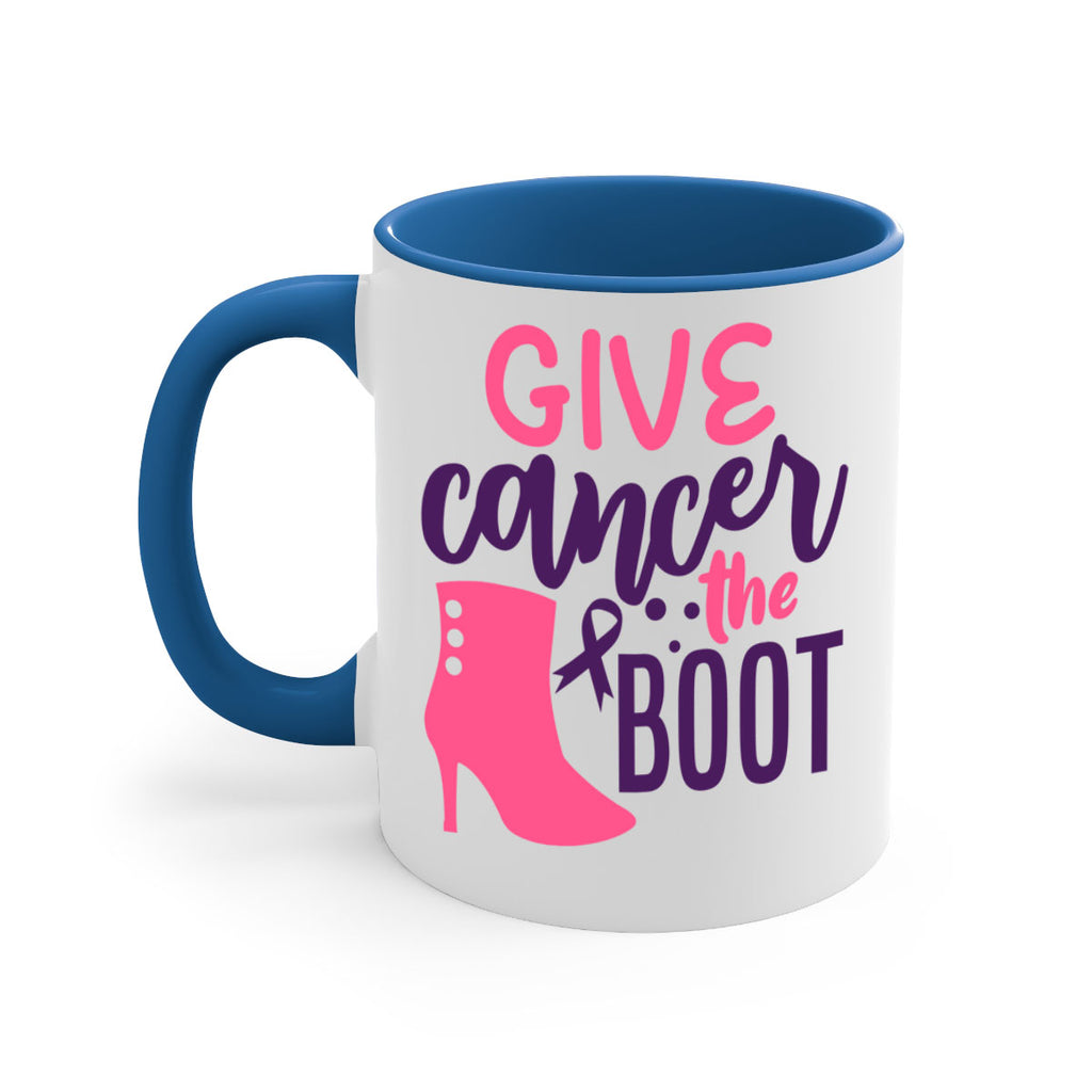 give cancer the boot Style 11#- breast cancer-Mug / Coffee Cup