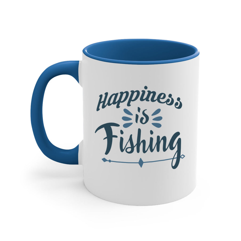 happiness is fishing 122#- fishing-Mug / Coffee Cup