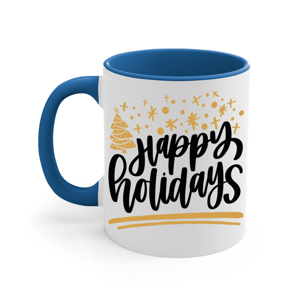 happy holidays gold 148#- christmas-Mug / Coffee Cup