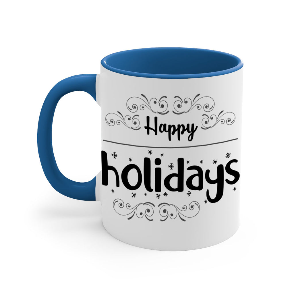 happy holidays style 256#- christmas-Mug / Coffee Cup