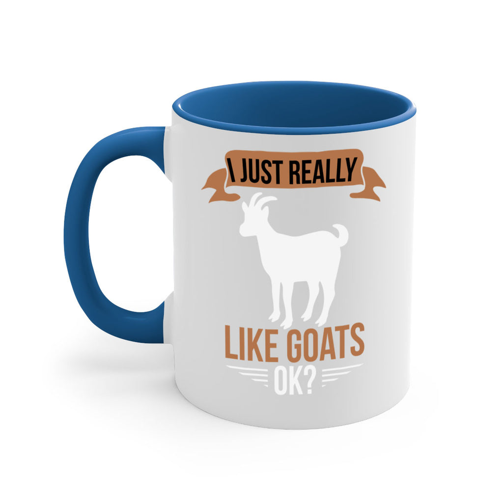 i just really like goats ok Style 3#- goat-Mug / Coffee Cup