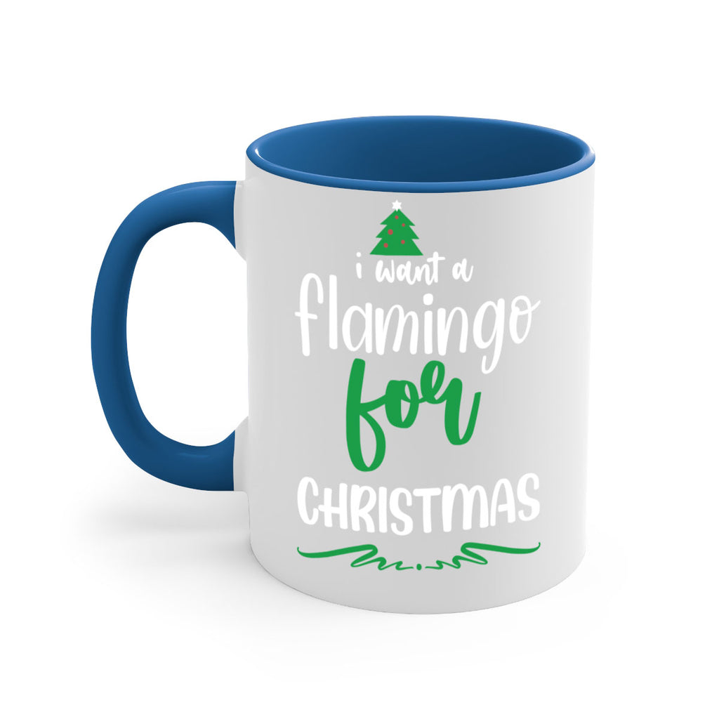 i want a flamingo for christmas style 350#- christmas-Mug / Coffee Cup