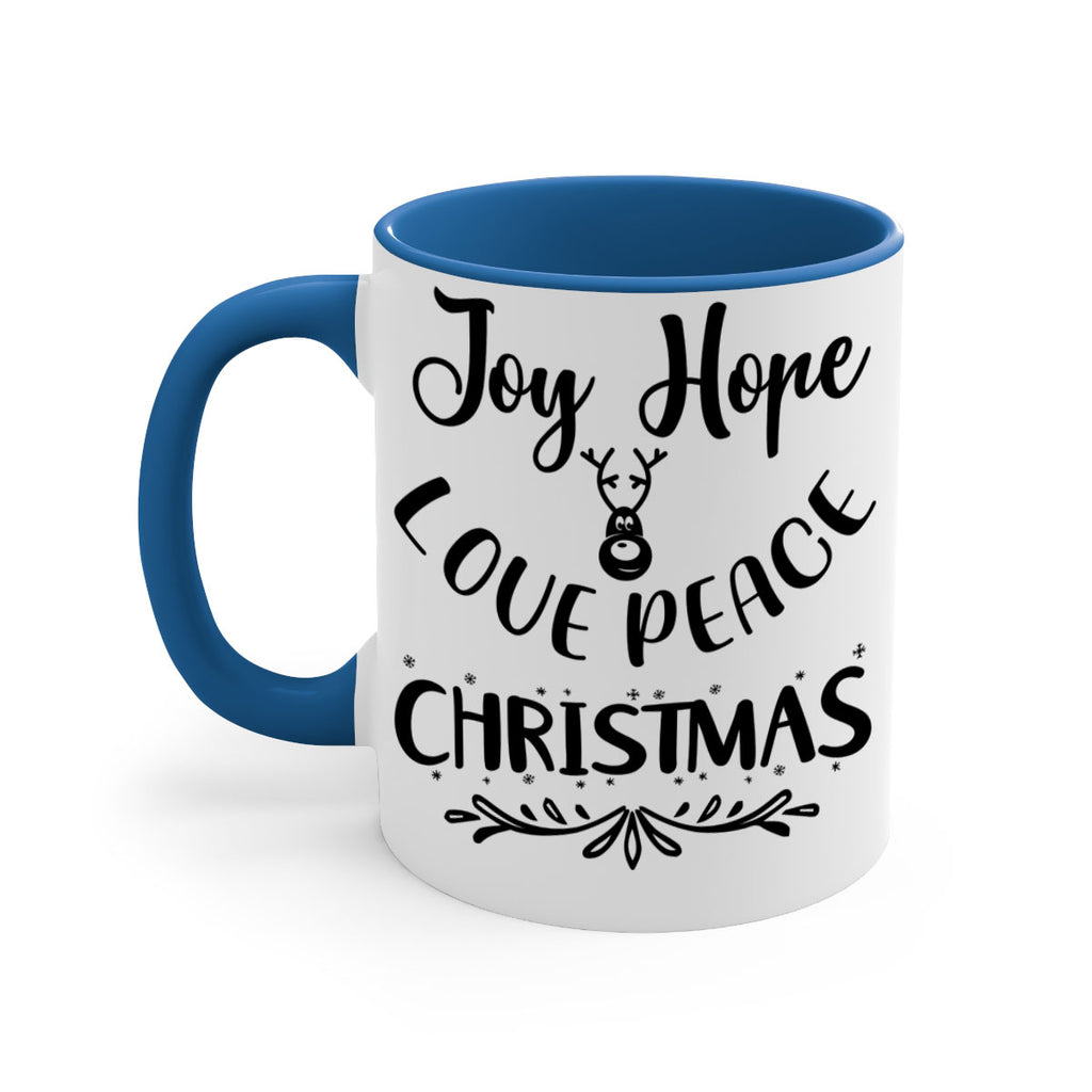 joy hope love peace christmas style 408#- christmas-Mug / Coffee Cup