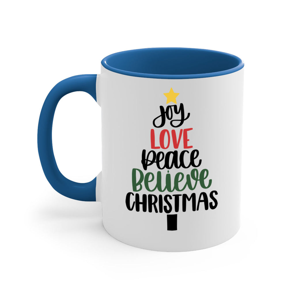 joy love peace believe christmas 111#- christmas-Mug / Coffee Cup