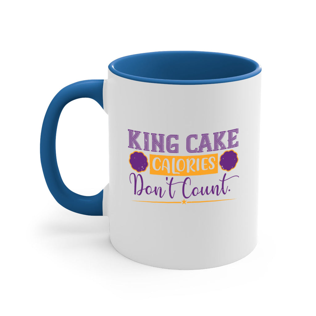 king cake calories dont count 54#- mardi gras-Mug / Coffee Cup