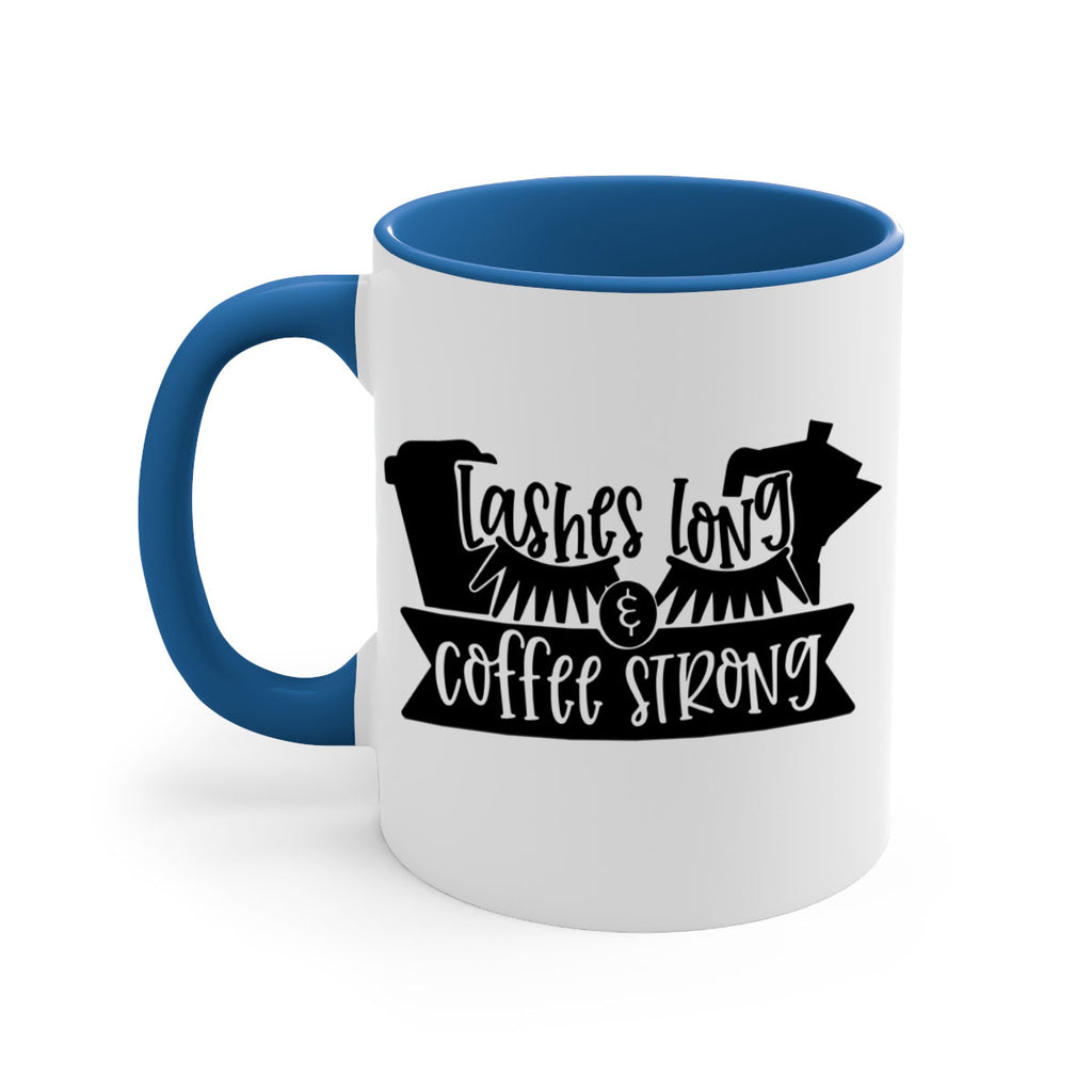 lashes long coffee strong 82#- coffee-Mug / Coffee Cup