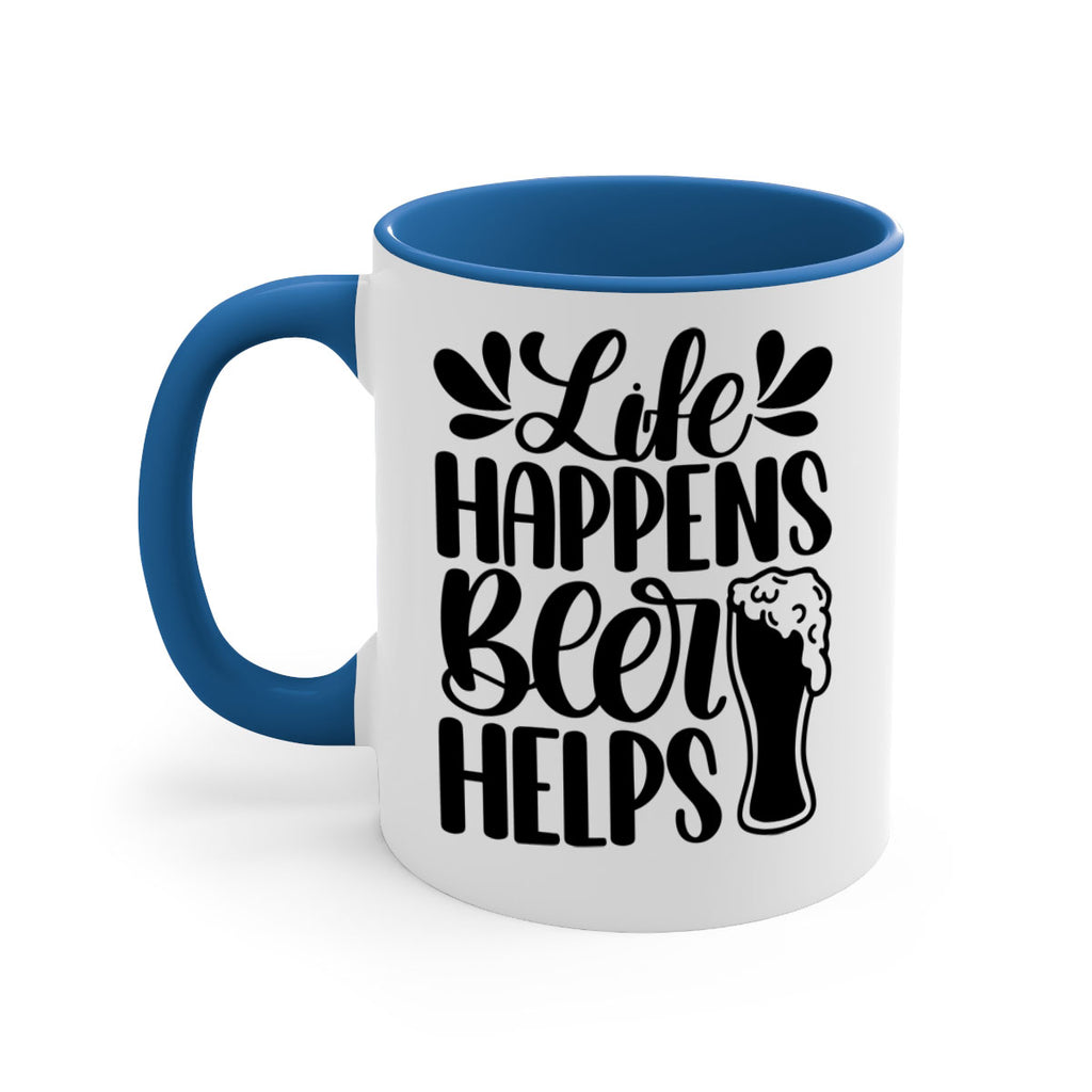 life happens beer helps 28#- beer-Mug / Coffee Cup