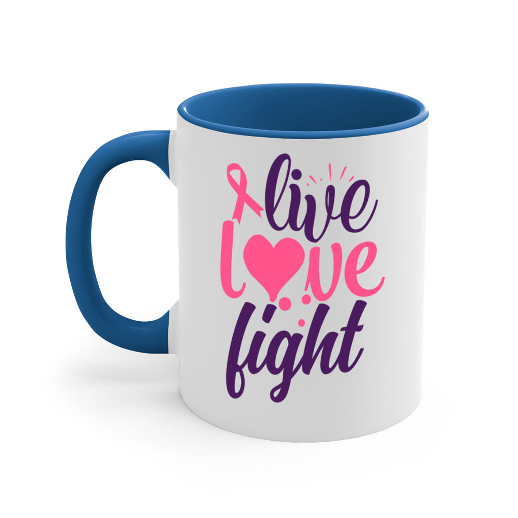 live love fight Style 8#- breast cancer-Mug / Coffee Cup