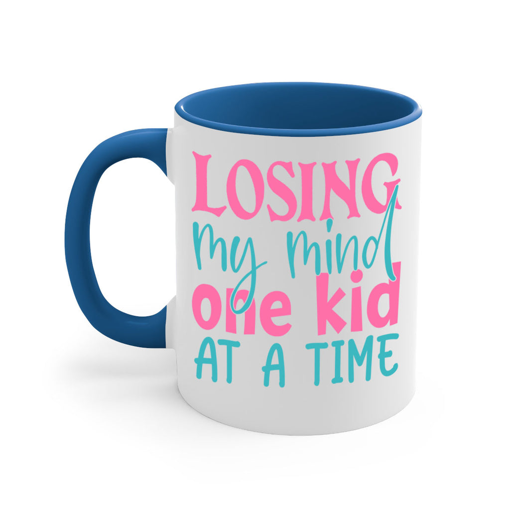 losing my mind one kid at a time 330#- mom-Mug / Coffee Cup