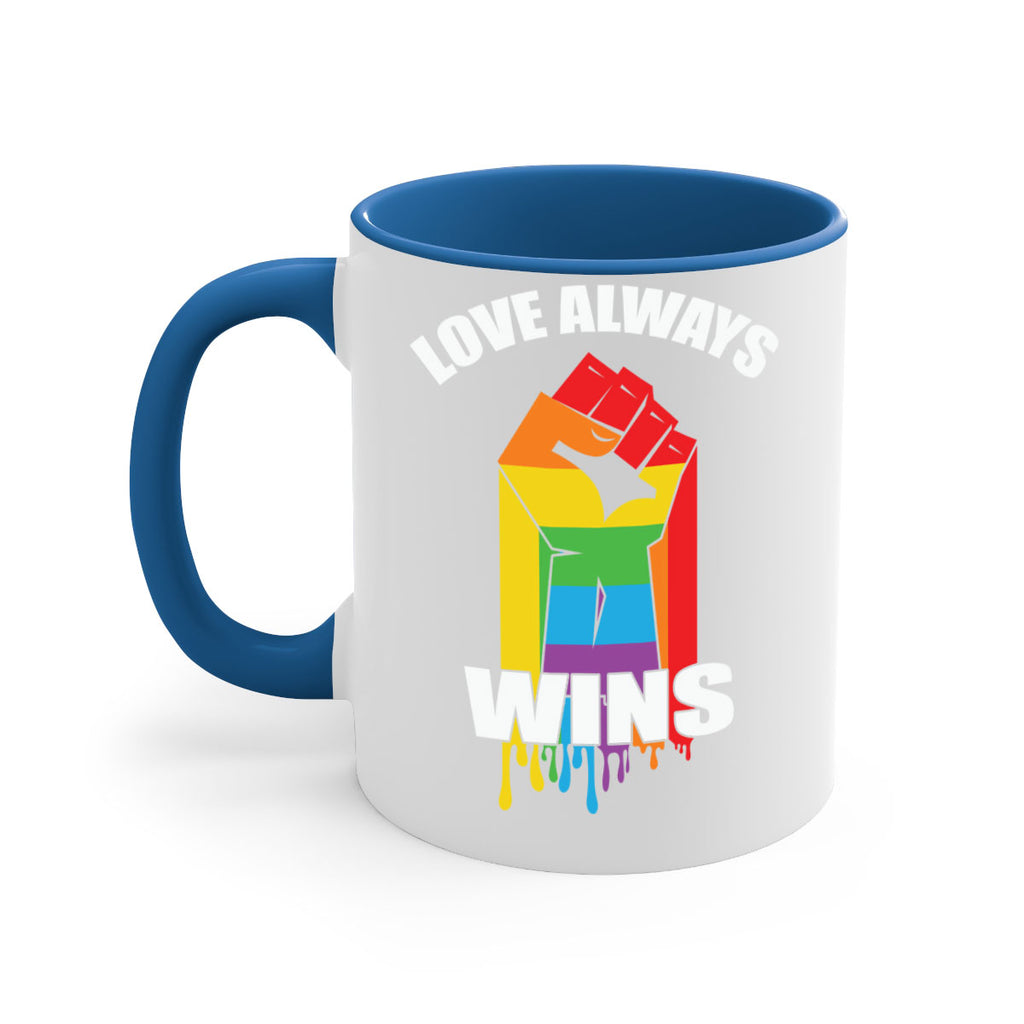 love always wins lgbt fist lgbt 87#- lgbt-Mug / Coffee Cup