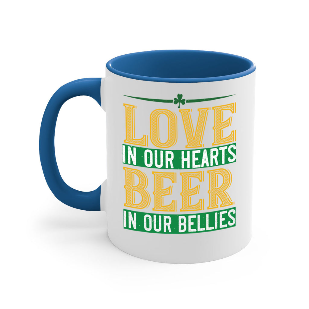 love in our hearts beer in our bellies Style 120#- St Patricks Day-Mug / Coffee Cup