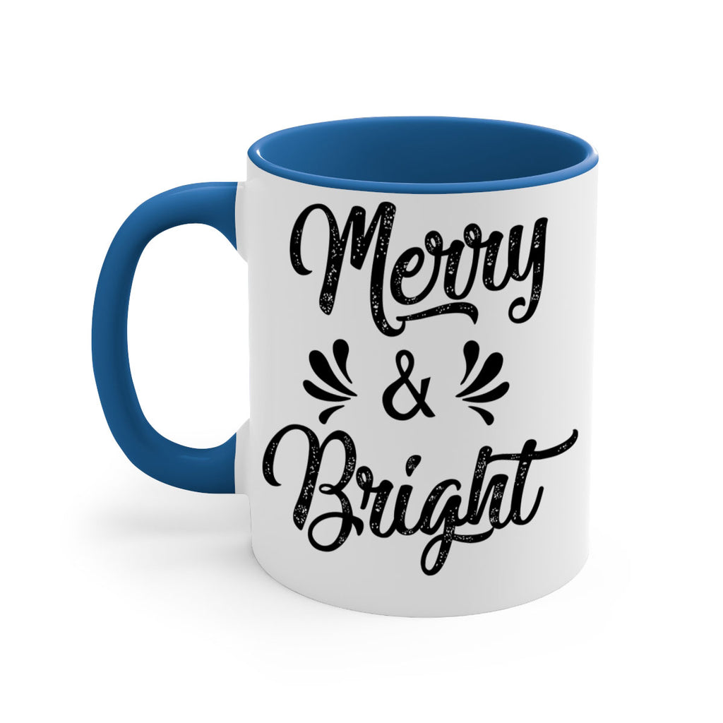 merry & bright ) style 466#- christmas-Mug / Coffee Cup