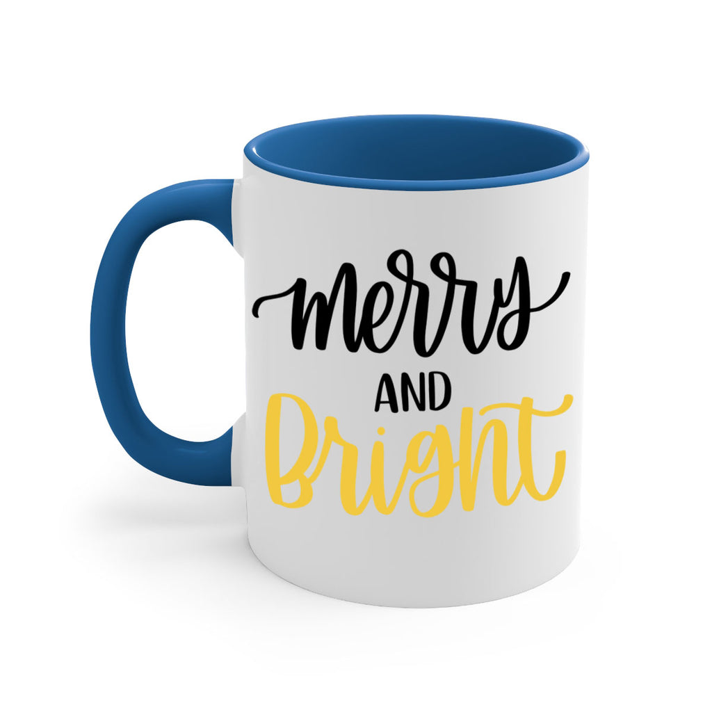 merry and bright 96#- christmas-Mug / Coffee Cup