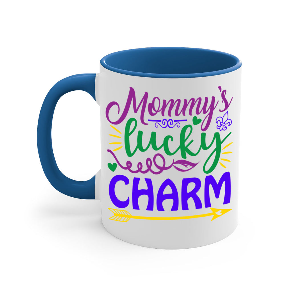 mommys lucky charm 6#- mardi gras-Mug / Coffee Cup