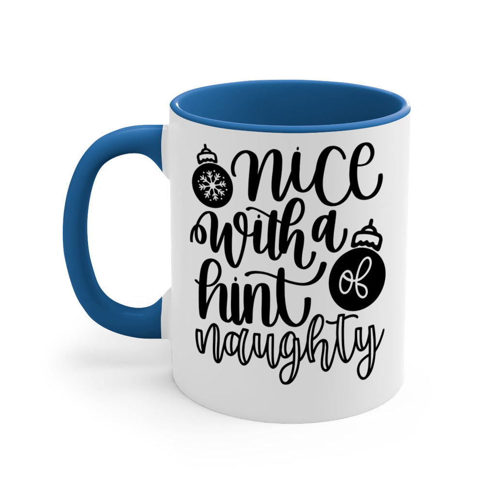 nice with a hint naughty 75#- christmas-Mug / Coffee Cup