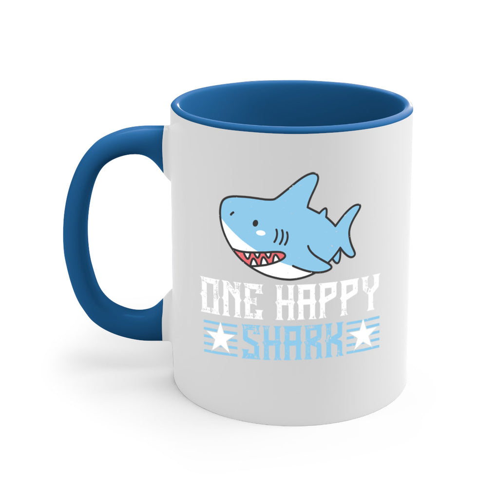 one happy shark Style 50#- Shark-Fish-Mug / Coffee Cup