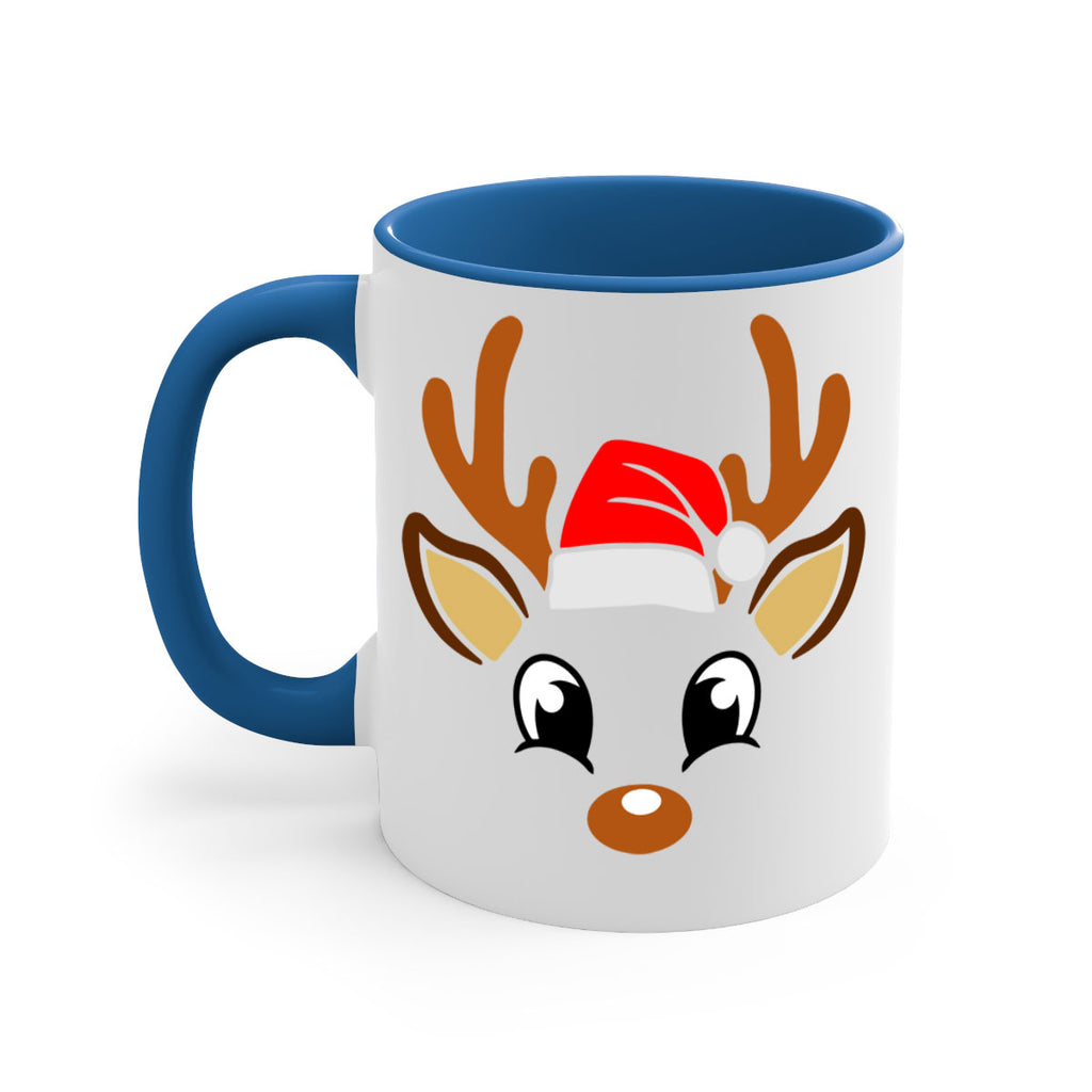 reindeer face style 596#- christmas-Mug / Coffee Cup