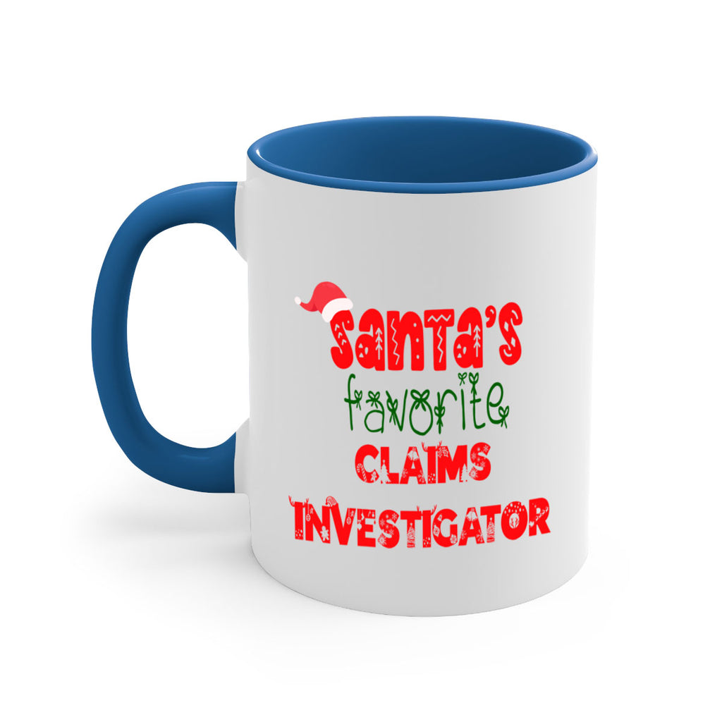 santas favorite claims investigator style 719#- christmas-Mug / Coffee Cup