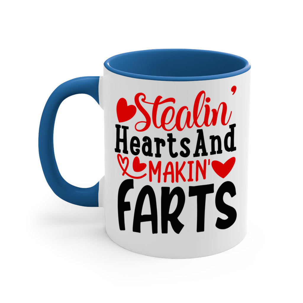 stealin hearts and makin farts 73#- valentines day-Mug / Coffee Cup