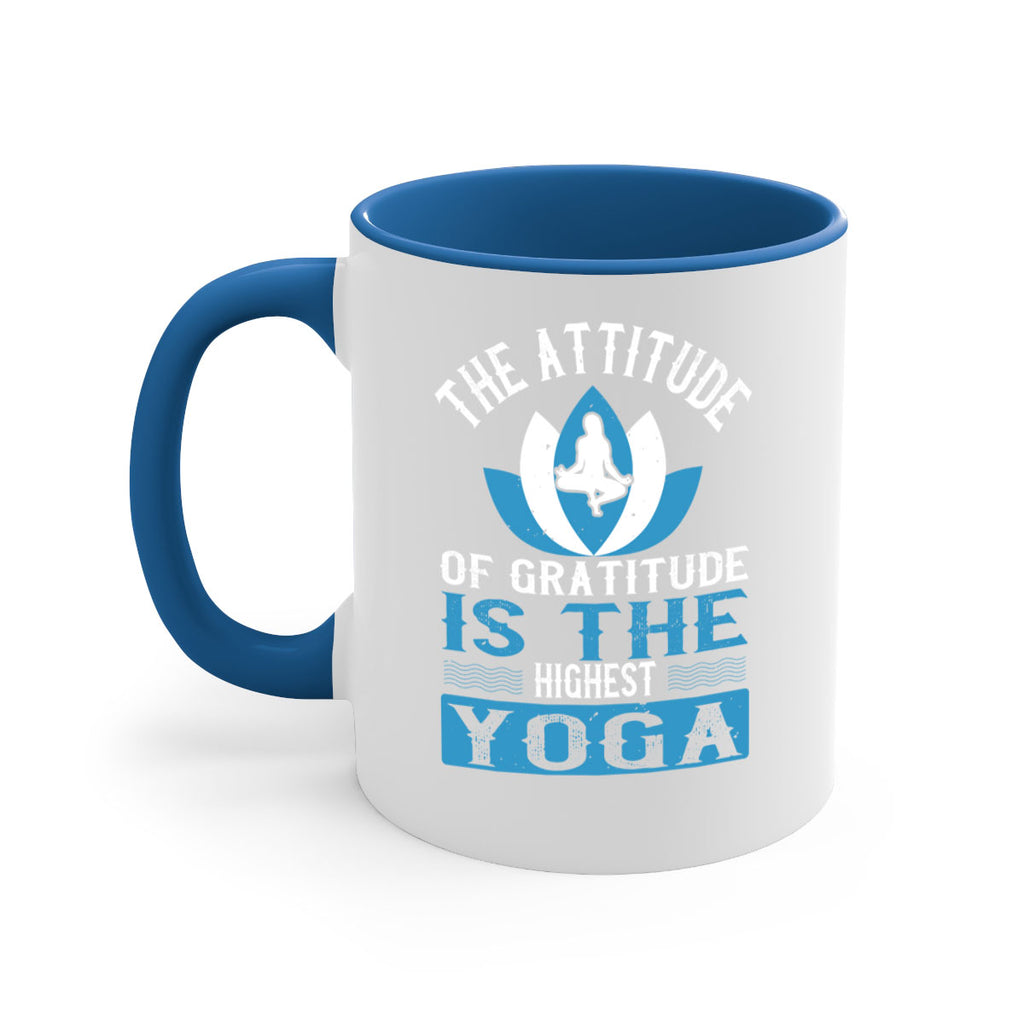 the attitude of gratitude is the highest yoga 66#- yoga-Mug / Coffee Cup