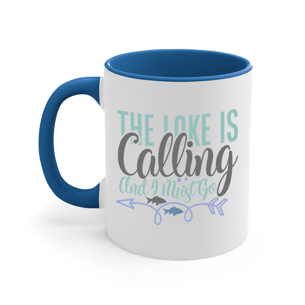 the lake is calling and i must go 194#- fishing-Mug / Coffee Cup