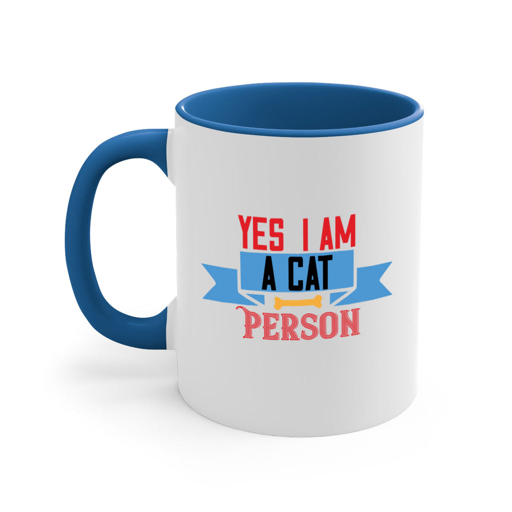 yes i am acat person Style 123#- cat-Mug / Coffee Cup