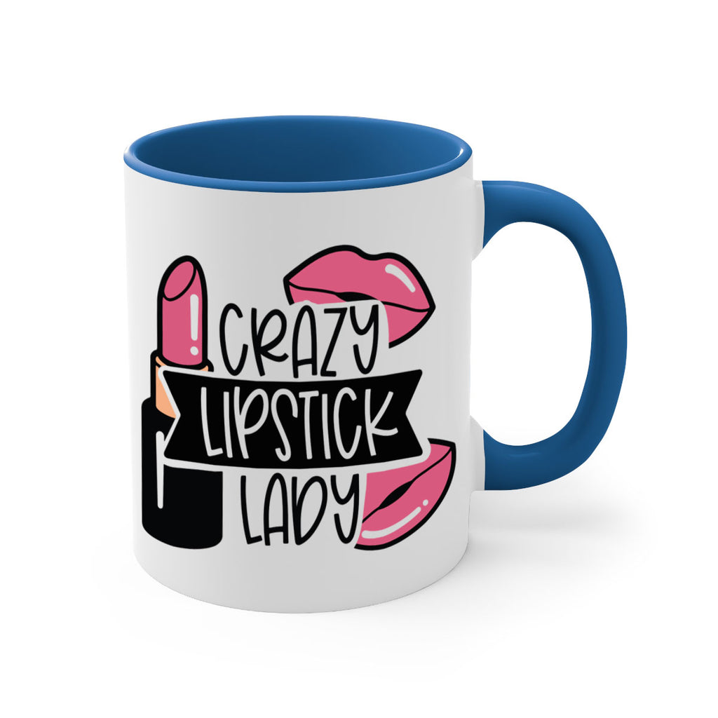 Crazy Lipstick Lady Style 108#- makeup-Mug / Coffee Cup