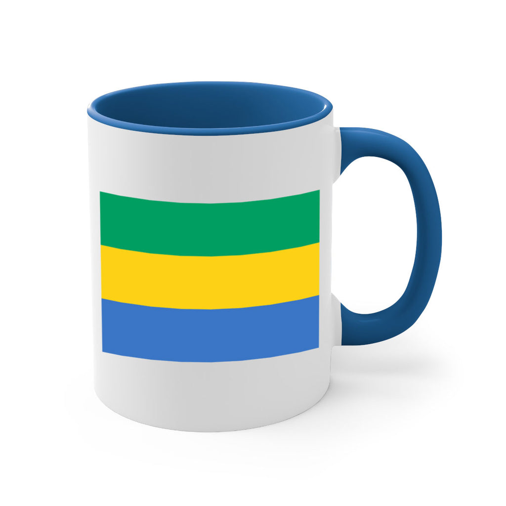 Gabon 136#- world flag-Mug / Coffee Cup