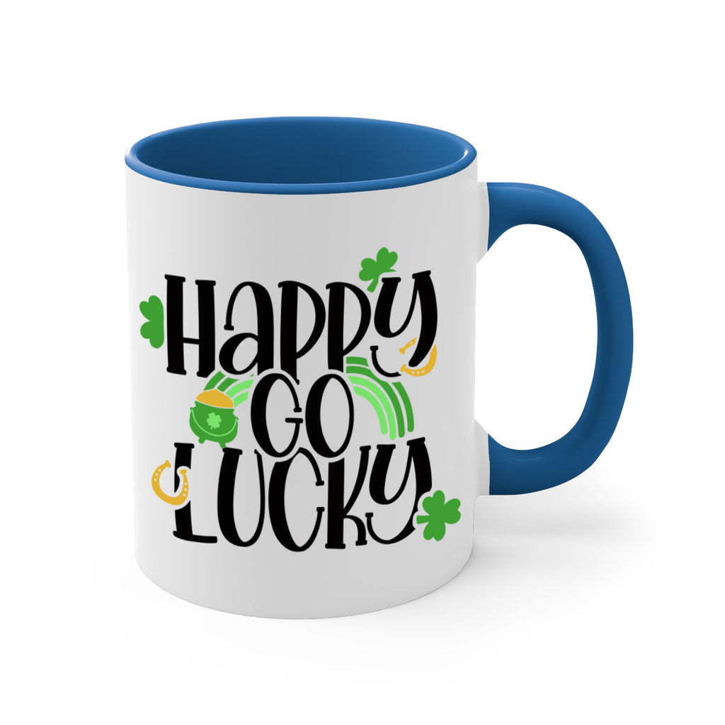 Happy Go Lucky Style 96#- St Patricks Day-Mug / Coffee Cup