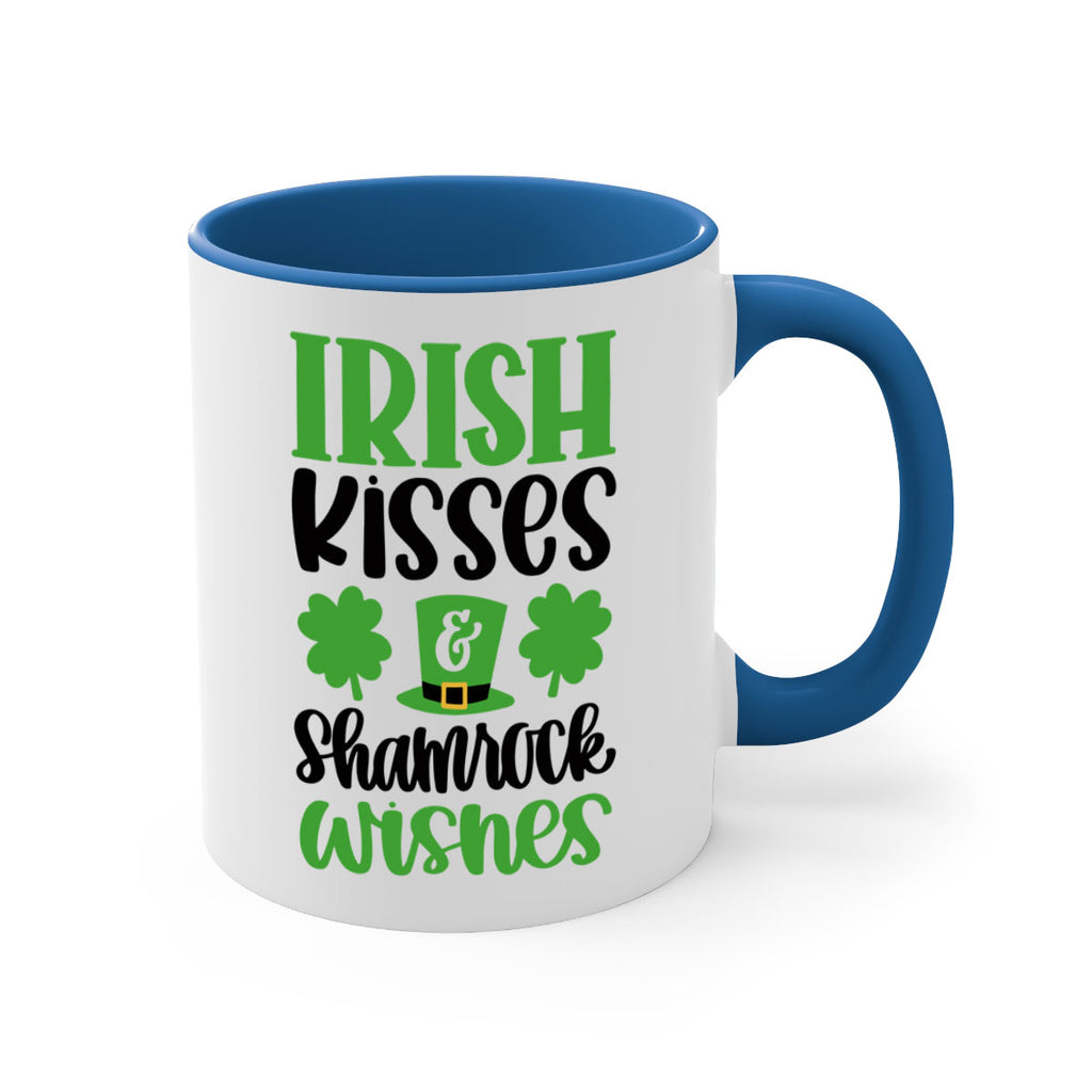 Irish Kisses Shamrock Wishes Style 81#- St Patricks Day-Mug / Coffee Cup