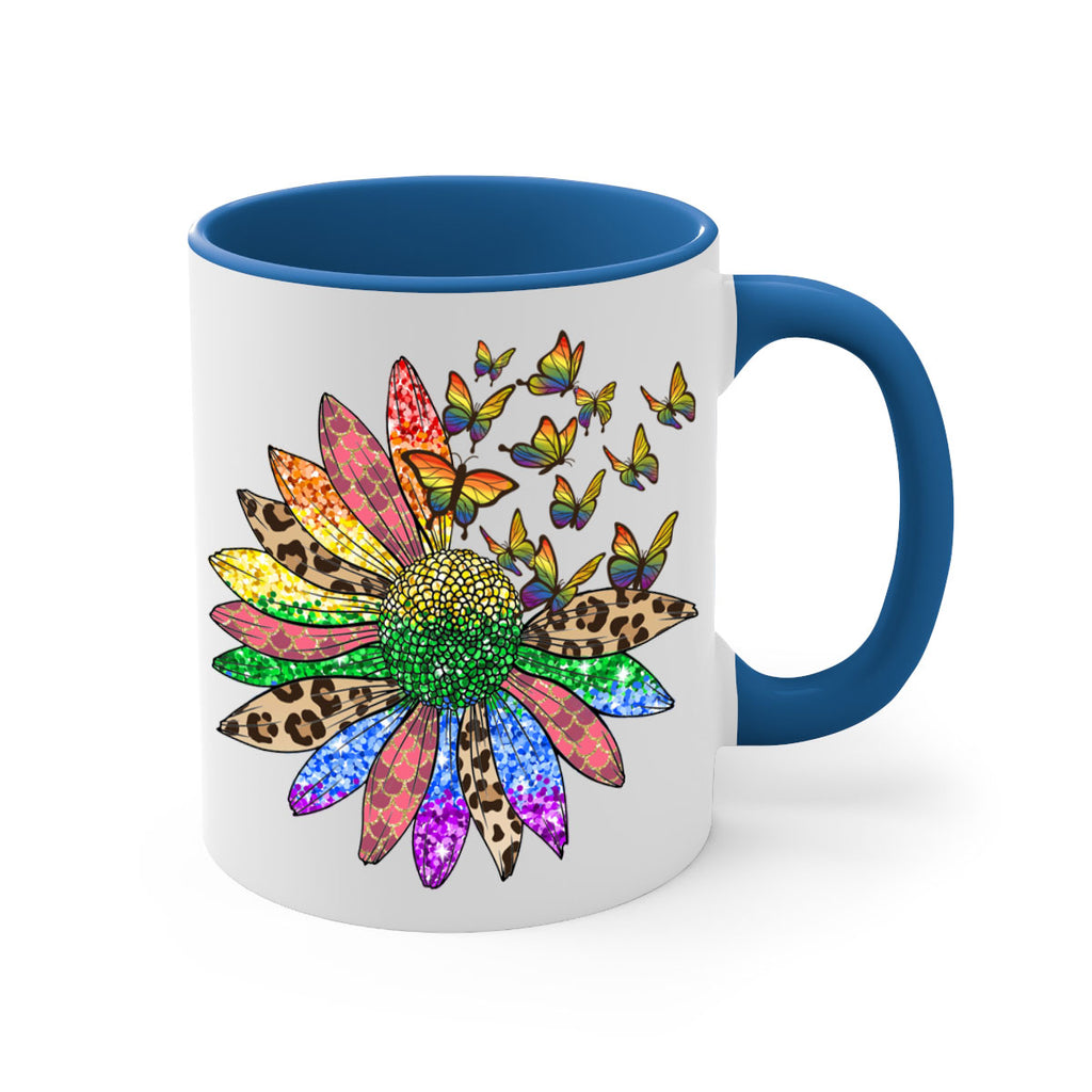 Lgbt Butterfly Sunflower  Png 52#- lgbt-Mug / Coffee Cup