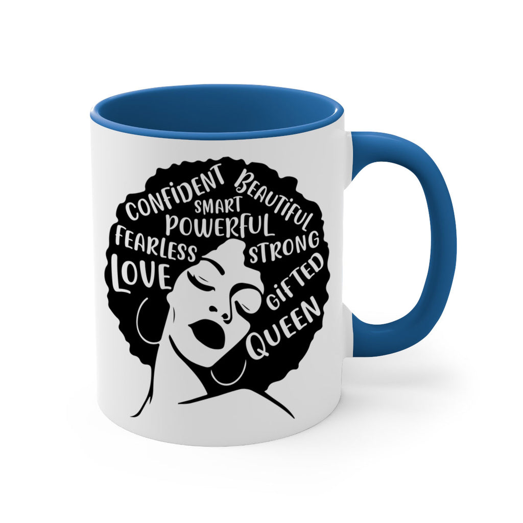 afro lady with words 24#- Black women - Girls-Mug / Coffee Cup